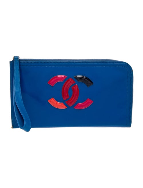 Chanel Patent Lipstick Wristlet Clutch
