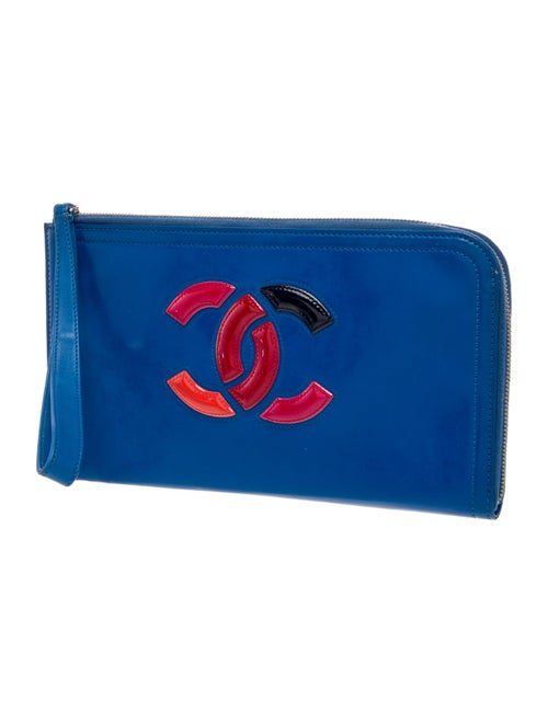 Chanel Patent Lipstick Wristlet Clutch