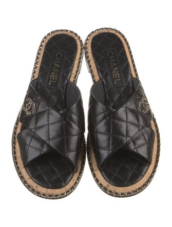Chanel 2025 Interlocking CC Logo Slides