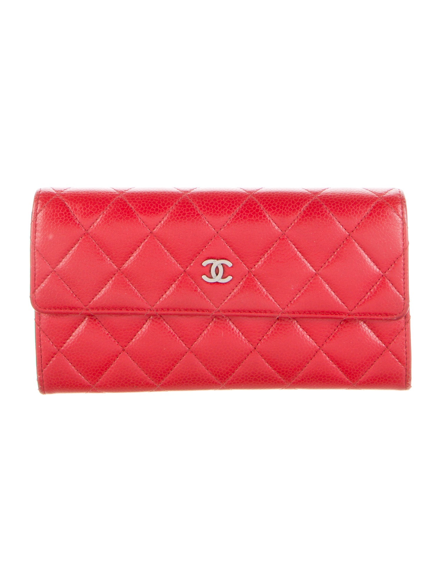 Chanel 2015 Continental Flap Trifold Wallet