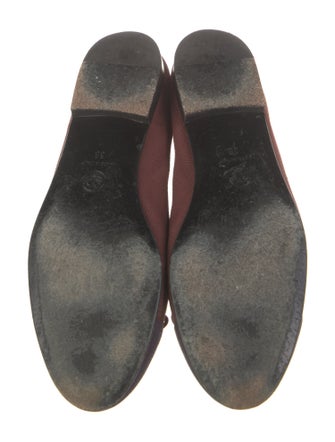 Chanel Interlocking CC Logo Leather Ballet Flats