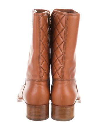 Chanel 2021 Interlocking CC Logo Moto Boots