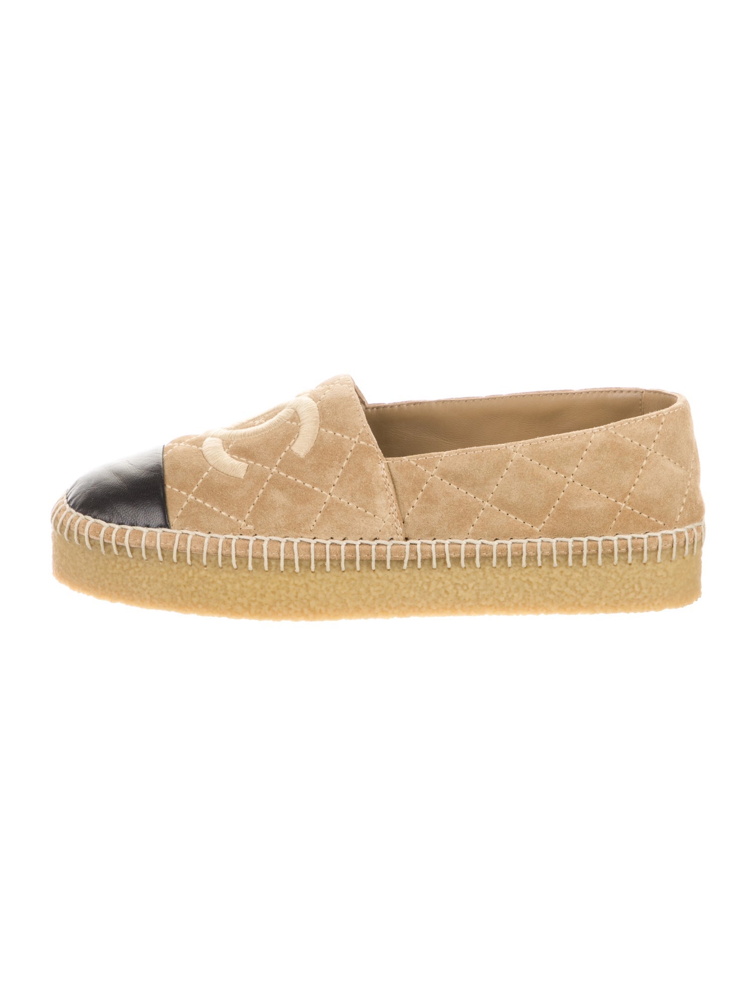 Chanel 2024 Interlocking CC Logo Espadrilles
