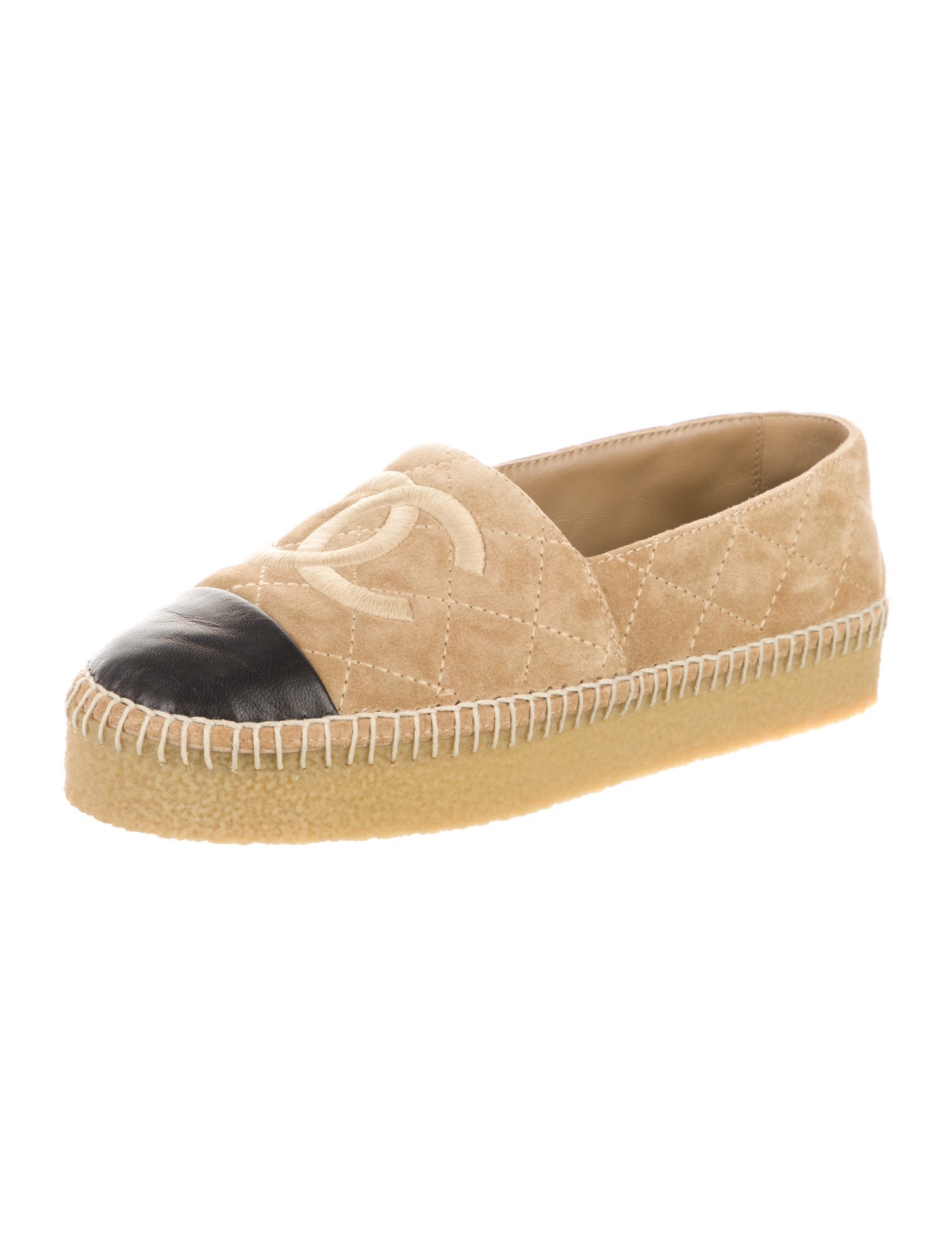 Chanel 2024 Interlocking CC Logo Espadrilles