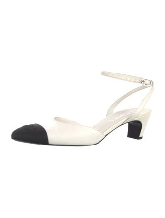 Chanel 2024 Interlocking CC Logo Slingback Pumps