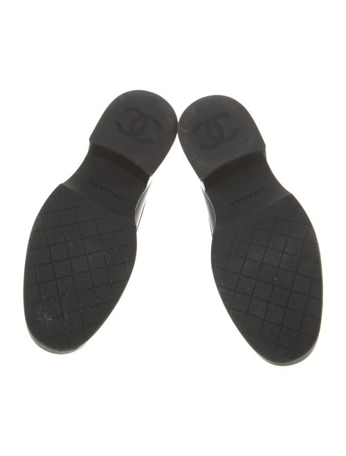 Chanel Interlocking CC Logo Leather Loafers