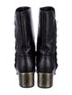 Chanel 2016 Interlocking CC Logo Moto Boots