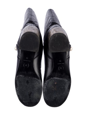 Chanel 2016 Interlocking CC Logo Moto Boots