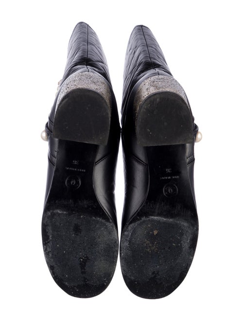 Chanel 2016 Interlocking CC Logo Moto Boots