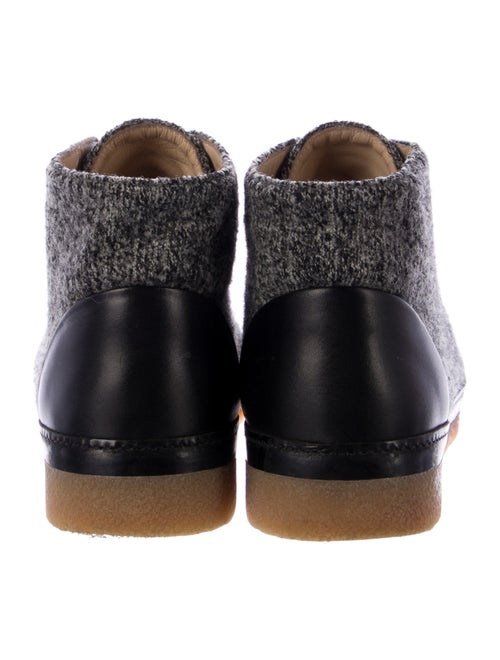 Chanel Interlocking CC Logo Tweed Sneakers