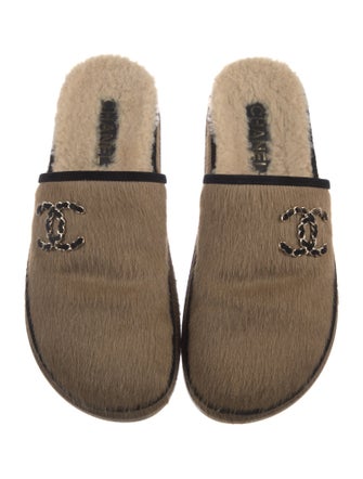 Chanel 2022 Interlocking CC Logo Mules