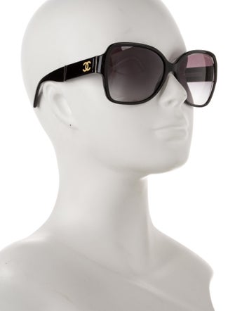 Chanel Interlocking CC Logo Oversize Sunglasses