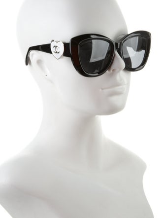 Chanel Interlocking CC Logo Cat-Eye Sunglasses
