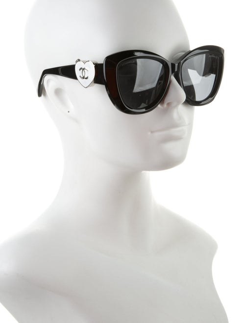 Chanel Interlocking CC Logo Cat-Eye Sunglasses