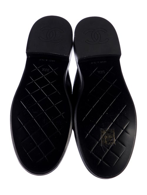 Chanel Interlocking CC Logo Leather Mules