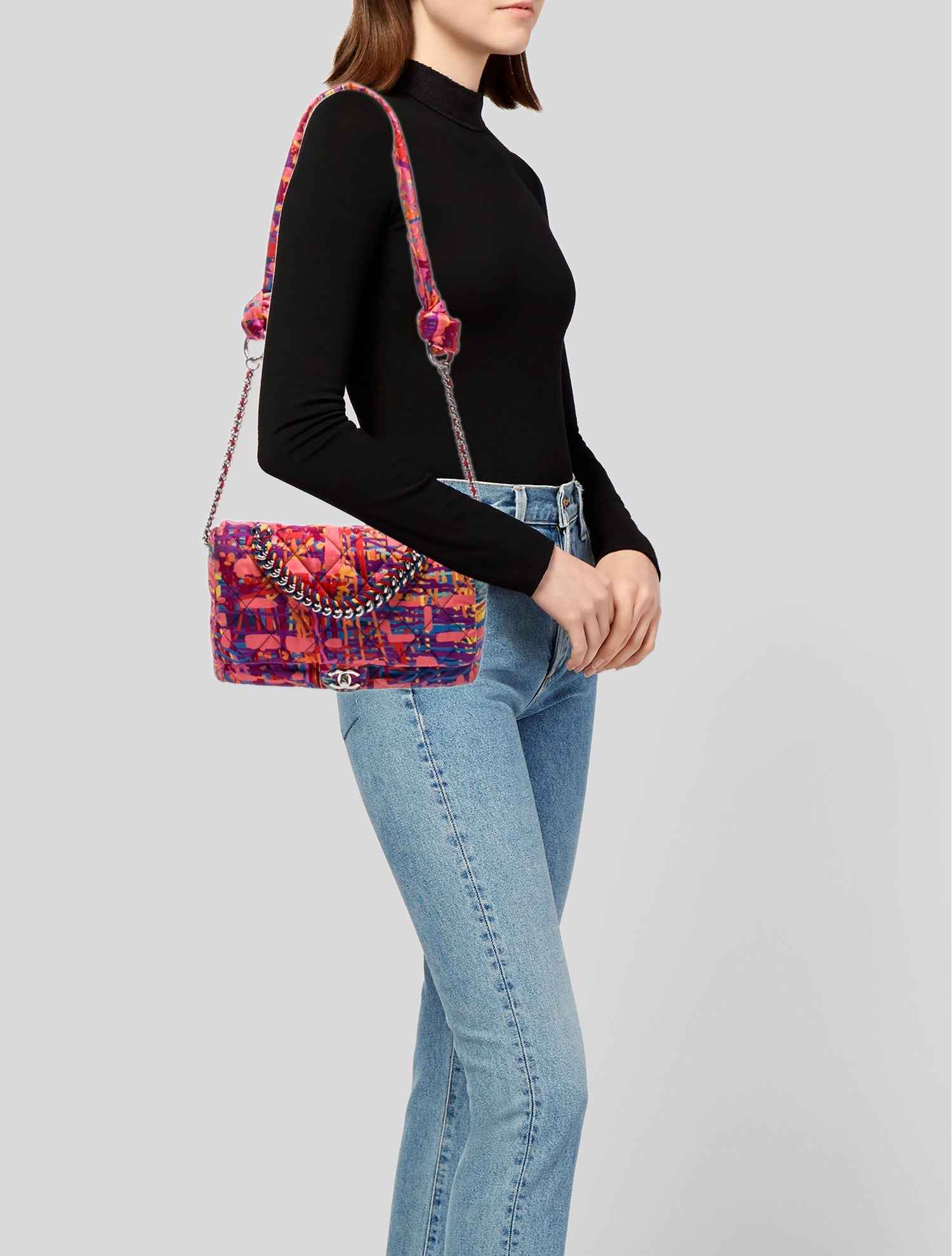 Chanel Fabric Foulard Flap Bag