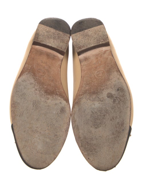Chanel Interlocking CC Logo Leather Ballet Flats