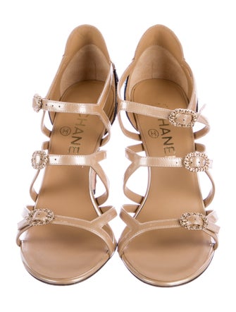 Chanel 2017 Interlocking CC Logo Sandals