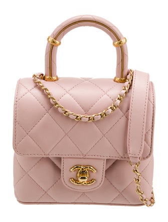 Chanel 2023 Mini Crush Top Handle Flap Bag