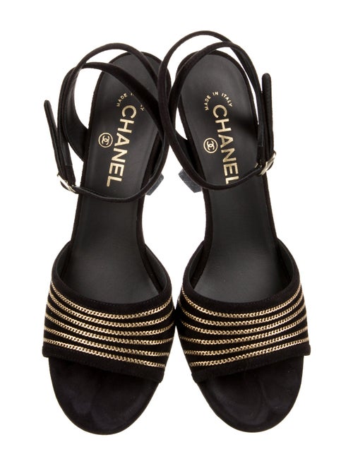 Chanel 2023 Suede Sandals