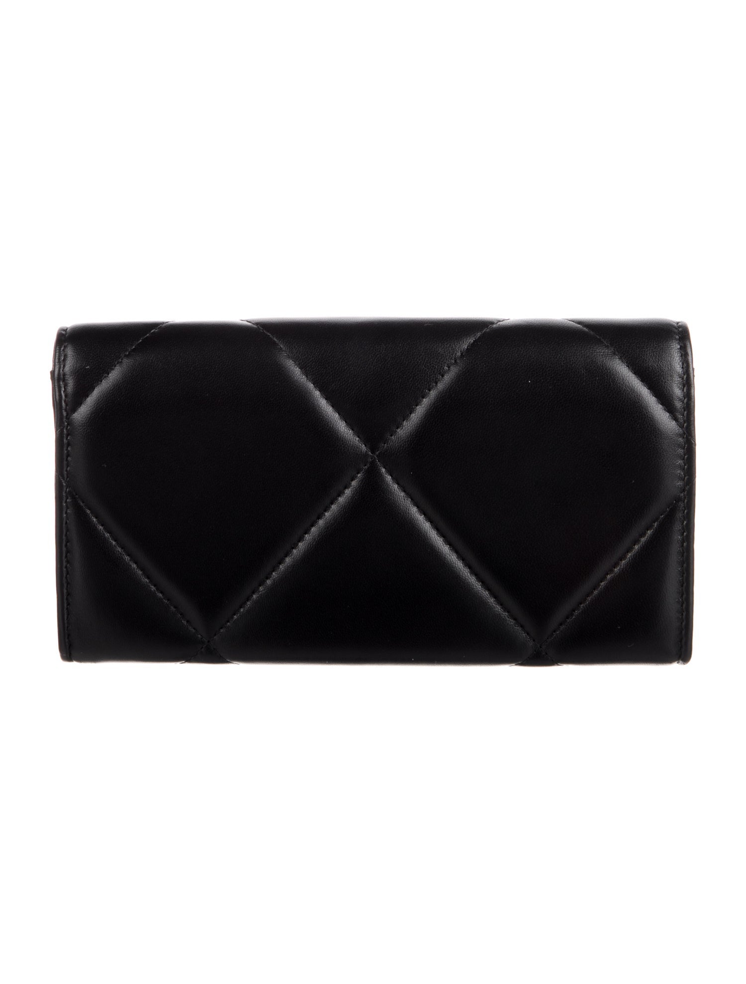 Chanel 19 Long Interlocking CC Logo Continental Wallet