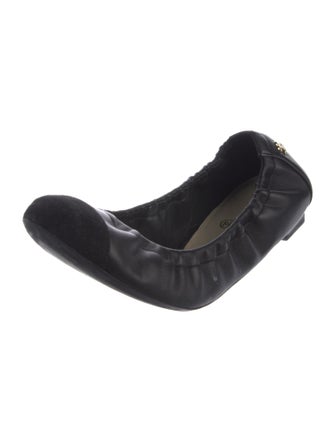 Chanel Interlocking CC Logo Lambskin Ballet Flats