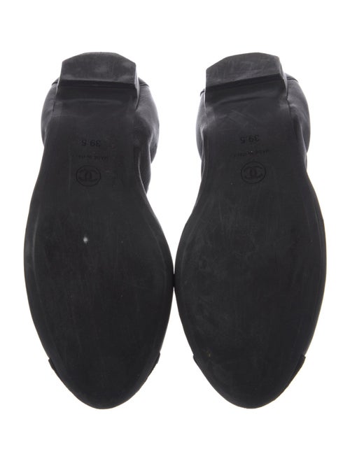 Chanel Interlocking CC Logo Lambskin Ballet Flats