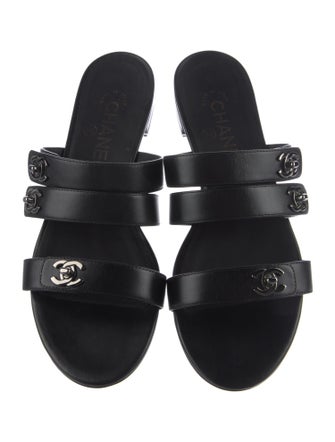 Chanel 2017 Interlocking CC Logo Slides