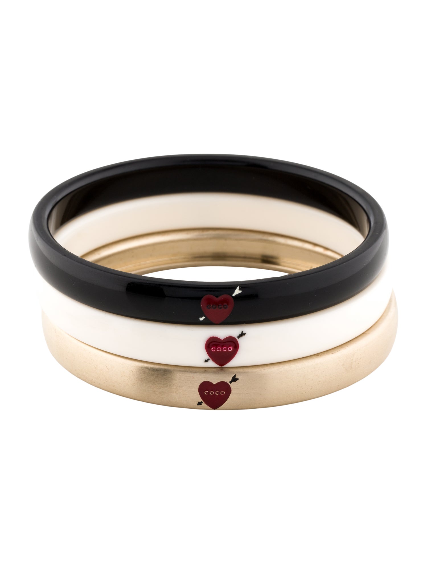 Chanel Resin & Enamel CC Bangle Set