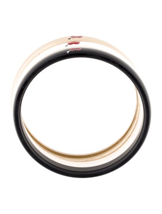 Chanel Resin & Enamel CC Bangle Set