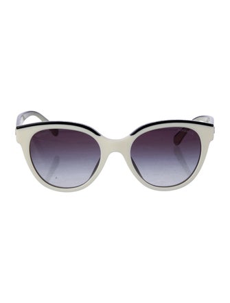 Chanel Interlocking CC Logo Cat-Eye Sunglasses