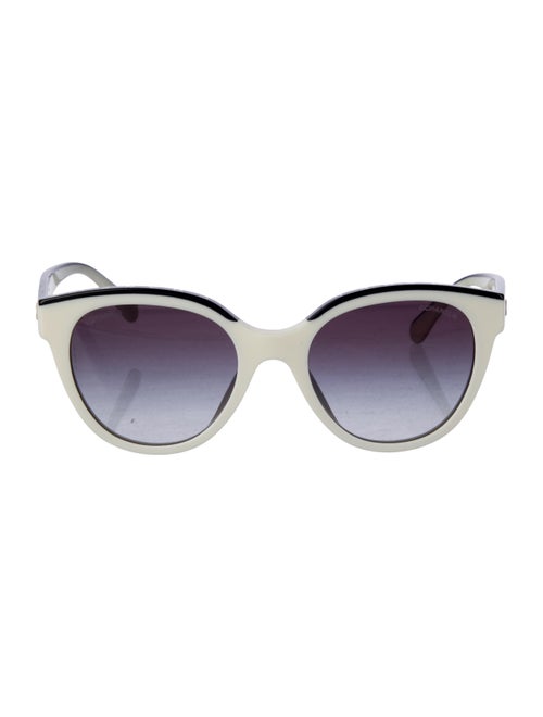 Chanel Interlocking CC Logo Cat-Eye Sunglasses