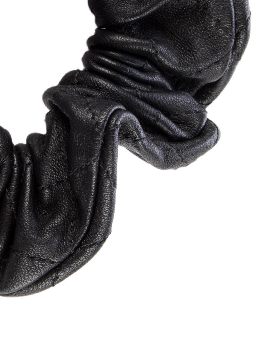 Chanel CC Quilted Scrunchie