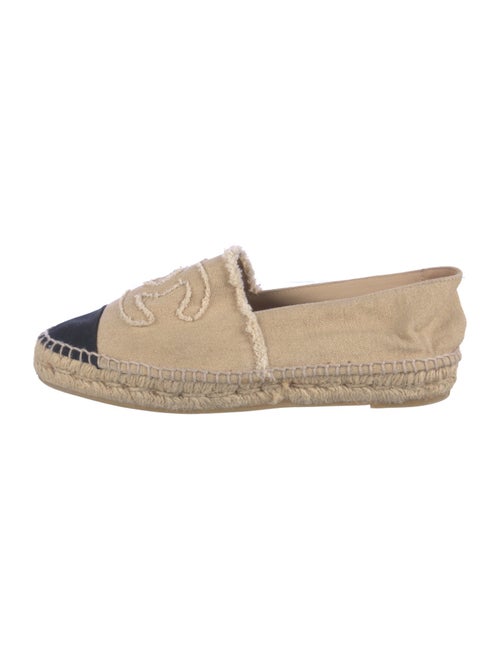 Chanel Interlocking CC Logo Canvas Espadrilles