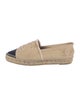 Chanel Interlocking CC Logo Canvas Espadrilles
