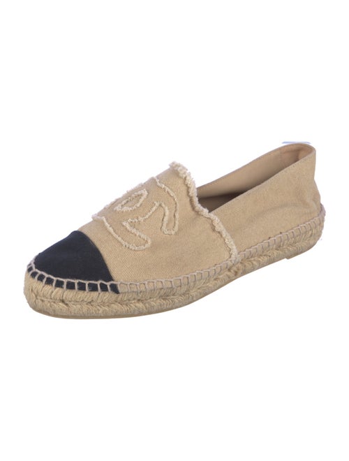 Chanel Interlocking CC Logo Canvas Espadrilles