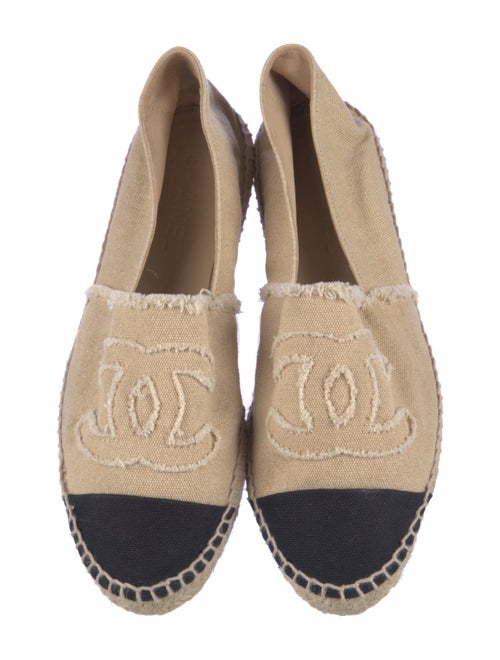 Chanel Interlocking CC Logo Canvas Espadrilles