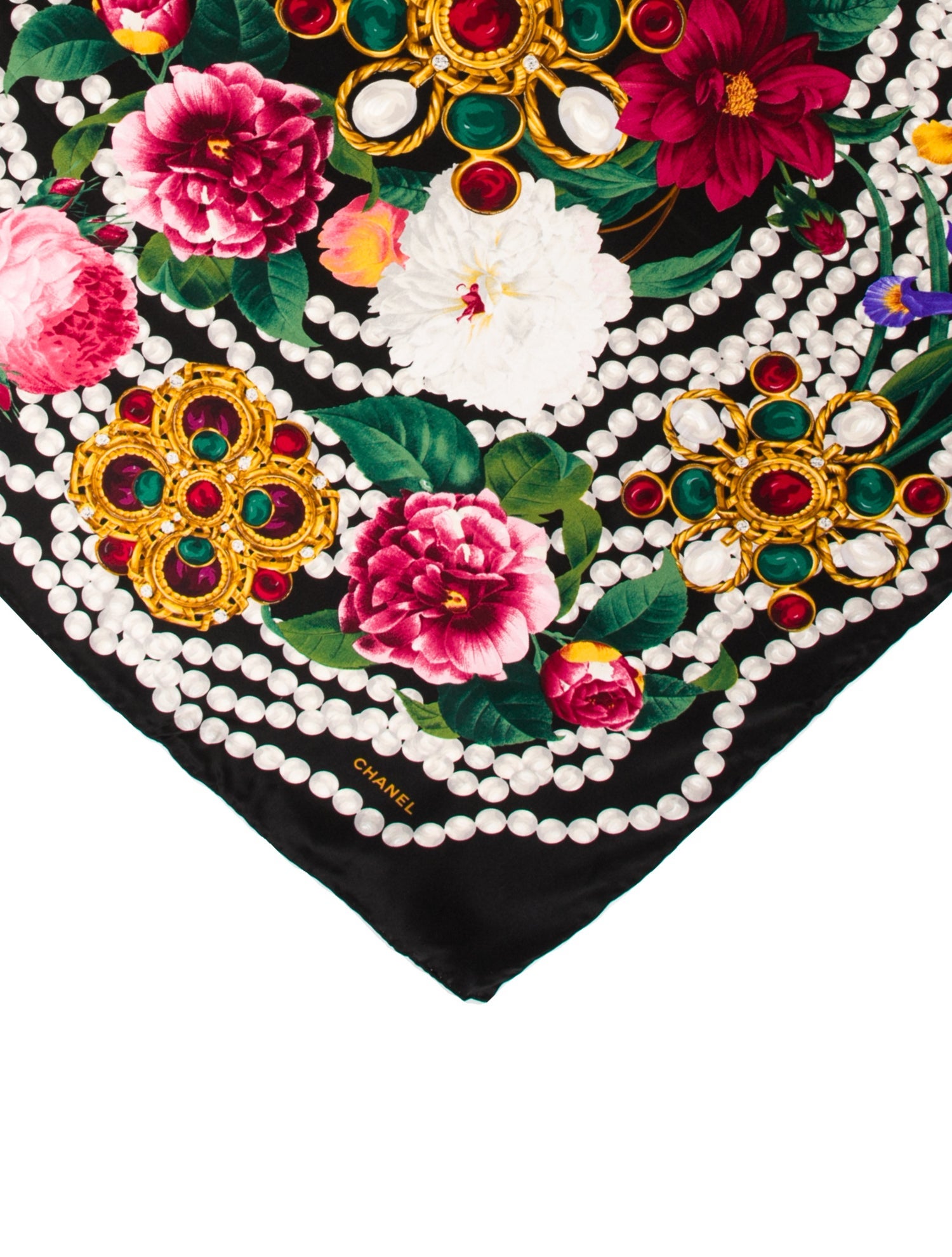 Chanel Silk Vintage Scarf