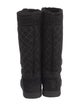 Chanel Interlocking CC Logo Suede Rain Boots