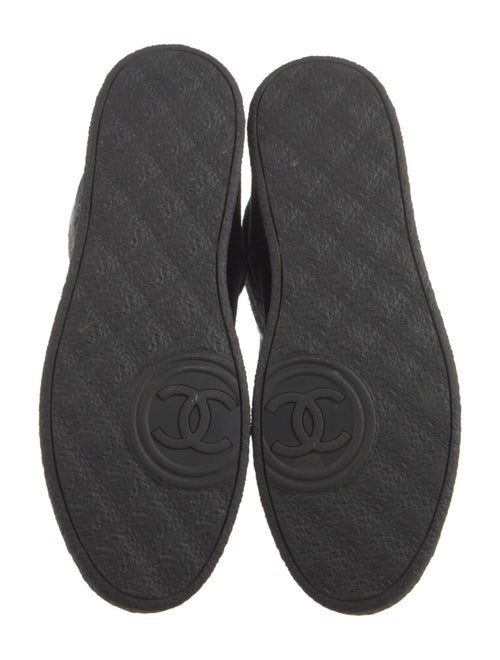 Chanel Interlocking CC Logo Suede Rain Boots