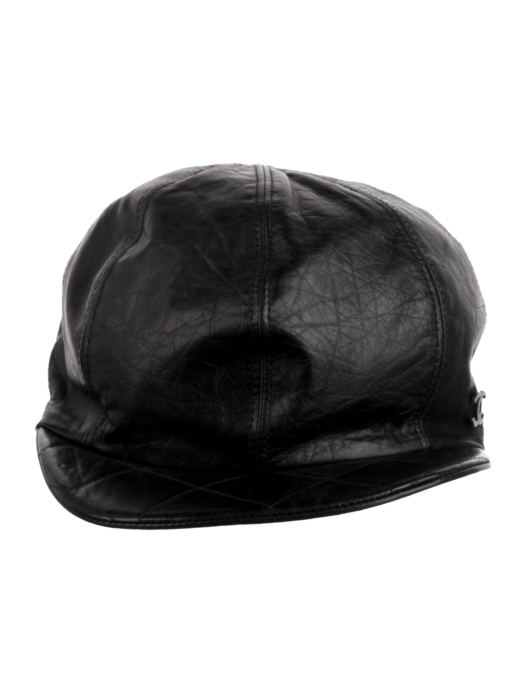 Chanel CC Leather Baseball Cap
