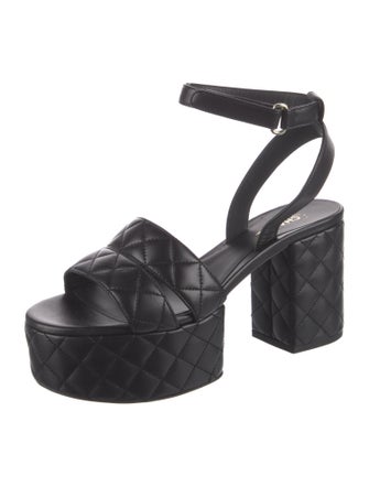 Chanel 2025 Interlocking CC Logo Sandals