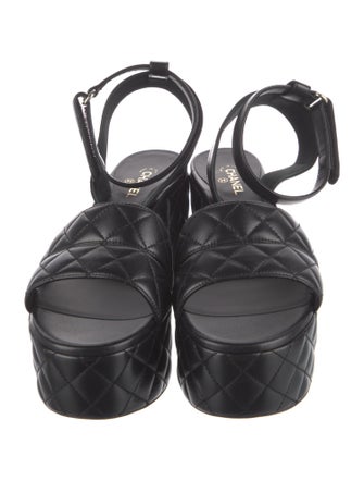 Chanel 2025 Interlocking CC Logo Sandals