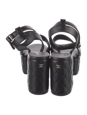 Chanel 2025 Interlocking CC Logo Sandals