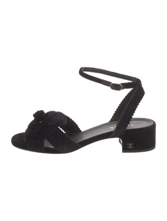 Chanel 2024 Interlocking CC Logo Sandals