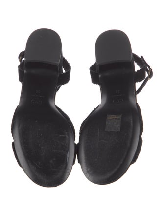 Chanel 2024 Interlocking CC Logo Sandals