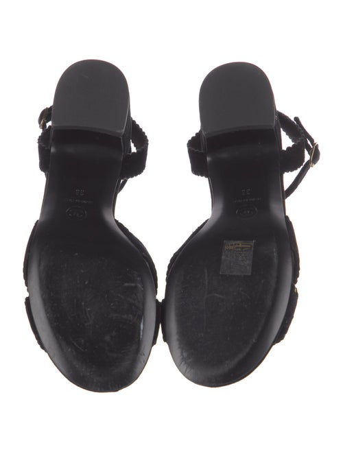 Chanel 2024 Interlocking CC Logo Sandals