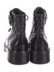 Chanel Interlocking CC Logo Leather Combat Boots