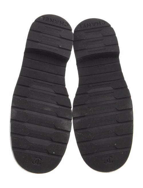 Chanel Interlocking CC Logo Leather Combat Boots