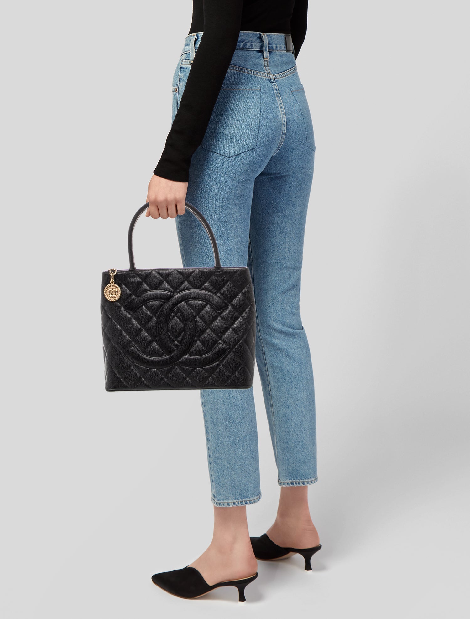 Chanel Caviar Medallion Tote